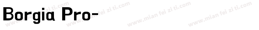 Borgia Pro字体转换